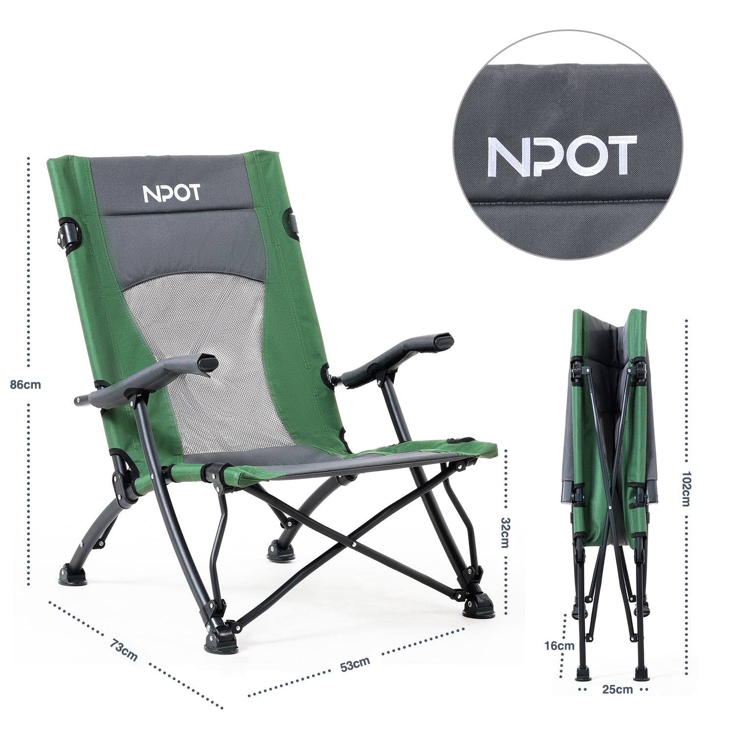 NPOT Campsite RV Foldable Camp Chair