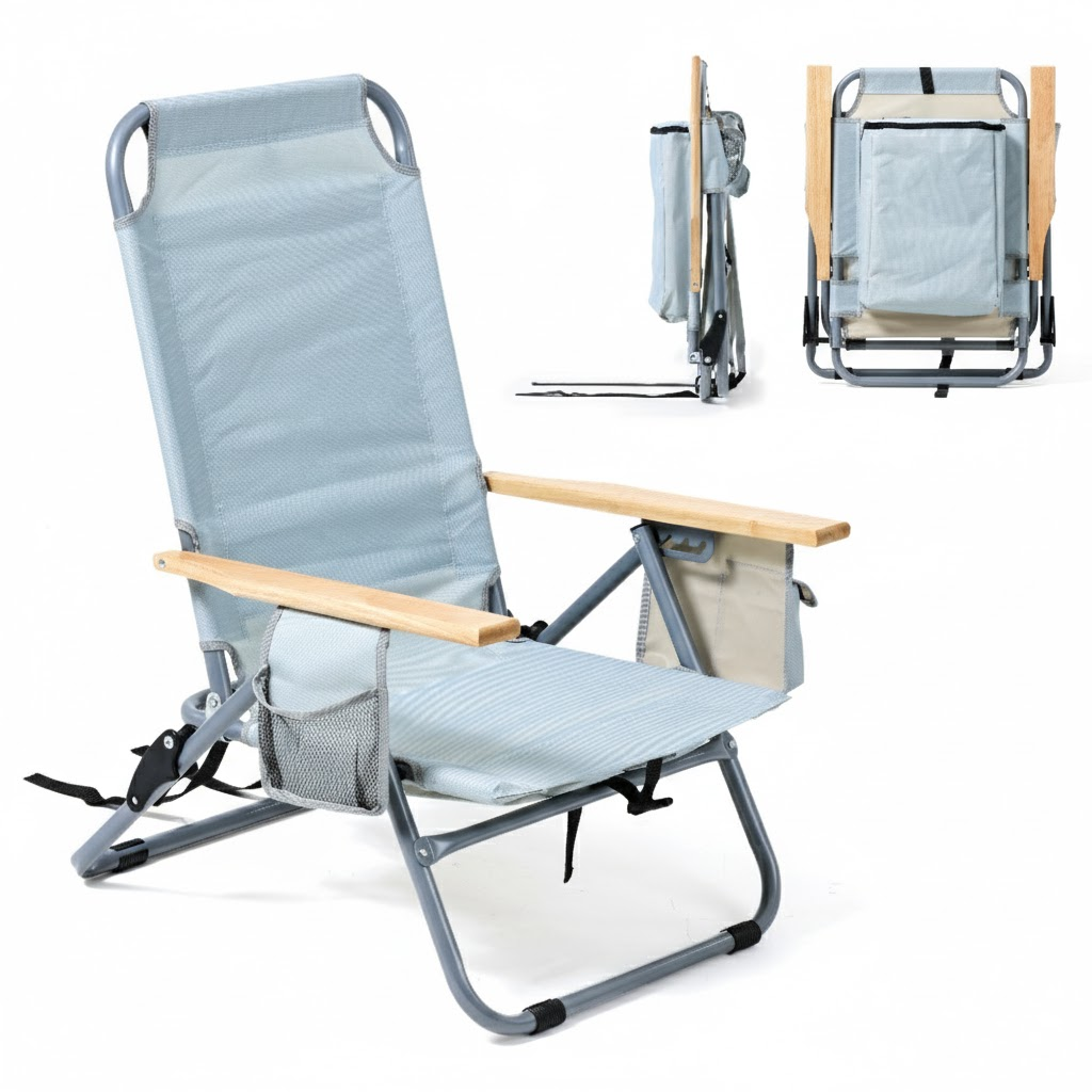 Folding Lightweight Backpack Beach Chair