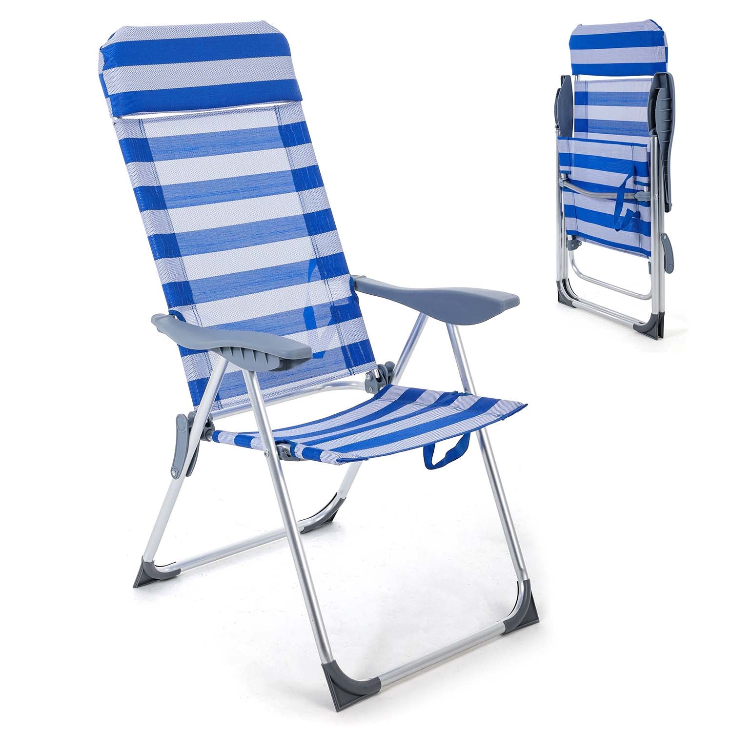 High Back Lightweight Folding Beach Chair