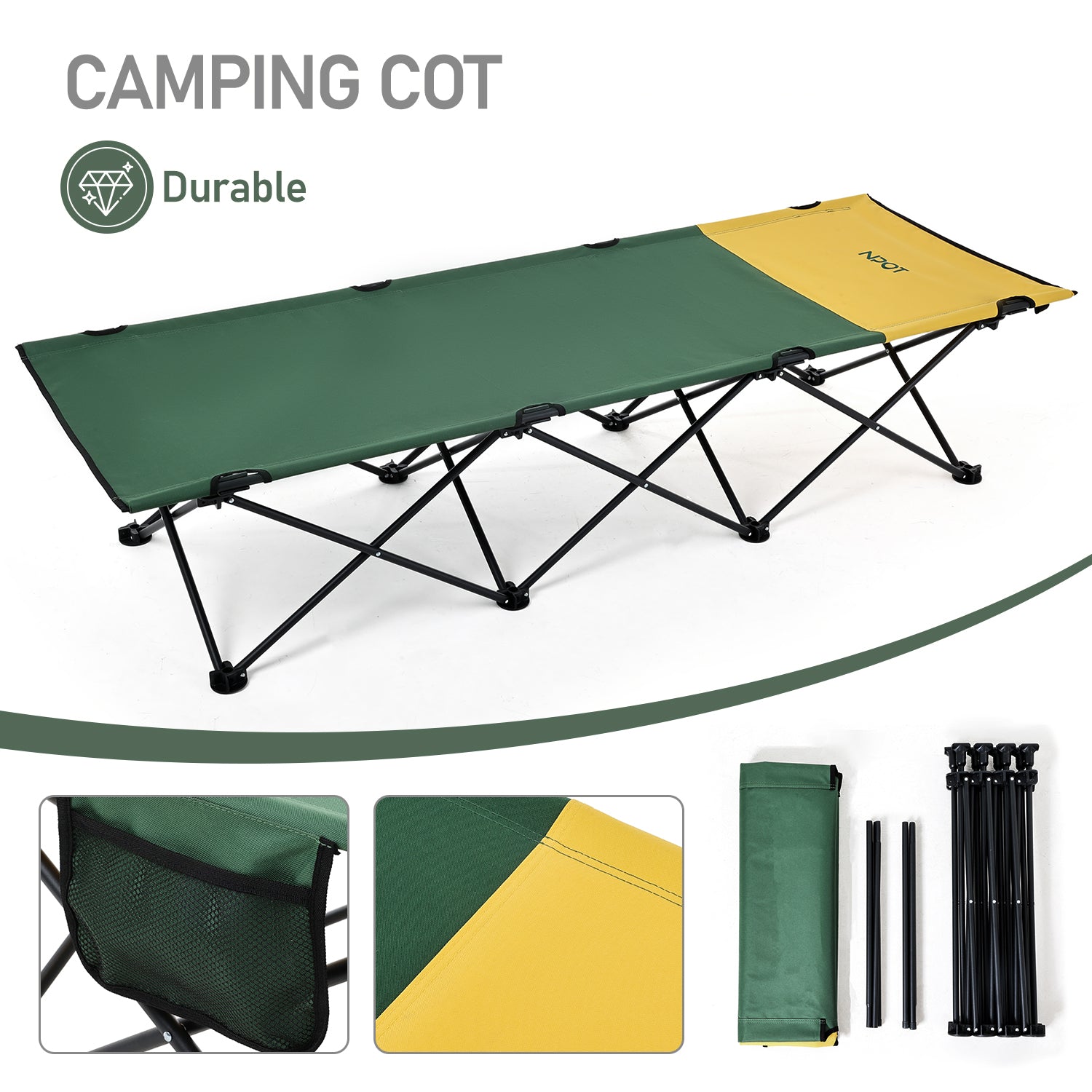 NPOT Lightweight Foldable Camping Cot