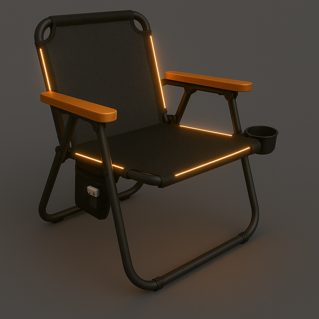 NPOT LED Smart Ambient Lighting Folding Chair