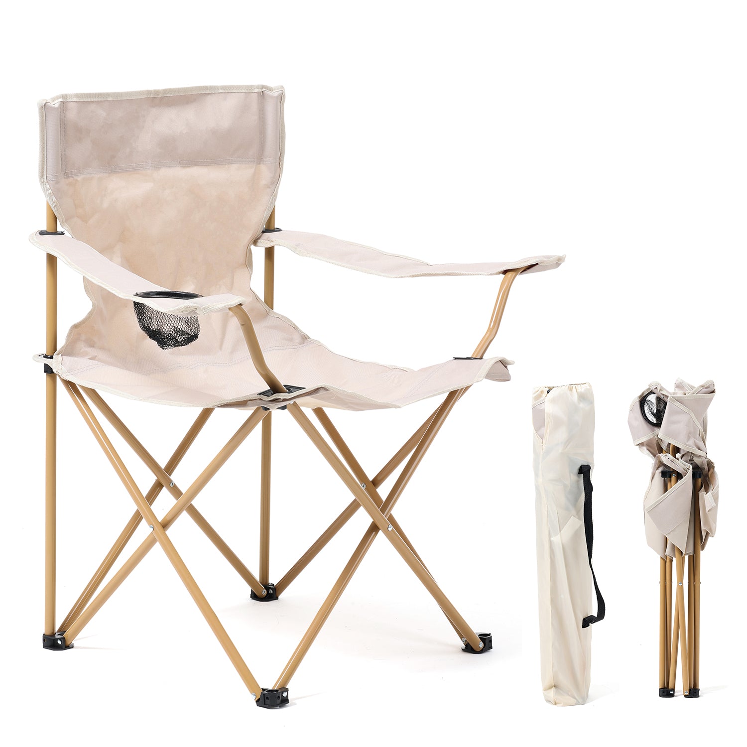 NPOT Quad Folding Camp Chair with Cup Holder