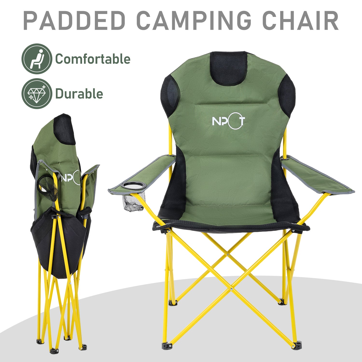 NPOT Padded Camping Chair