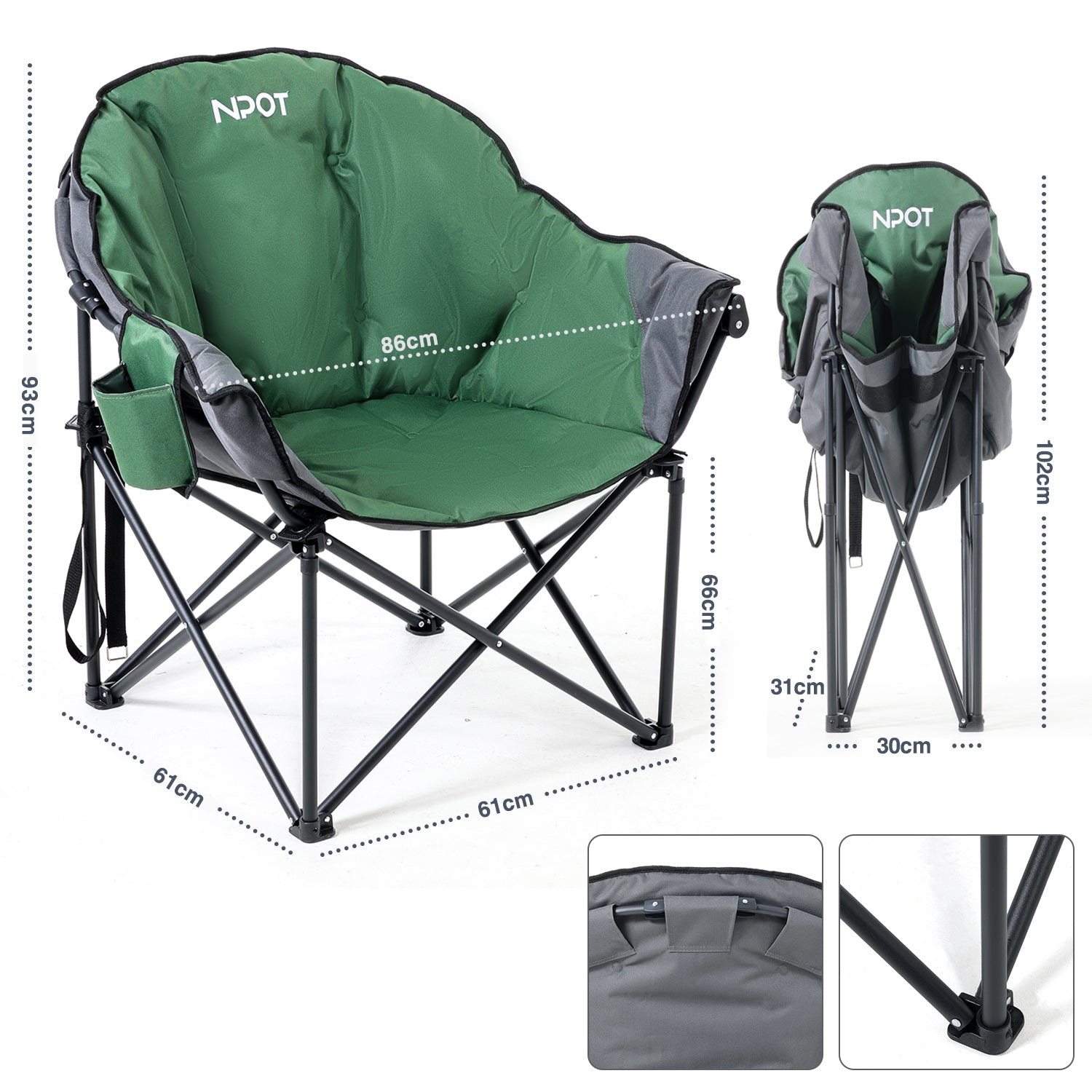 NPOT Folding Camping Moon Chair
