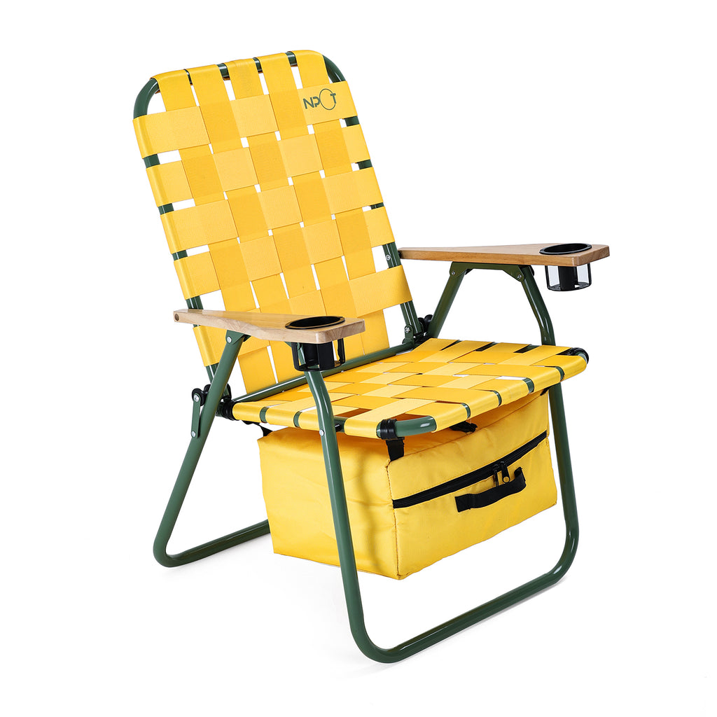 NPOT Beach Camping Chair With Cooler Bag