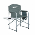 Foldable Director Camping Chair with Cupholder Side Table